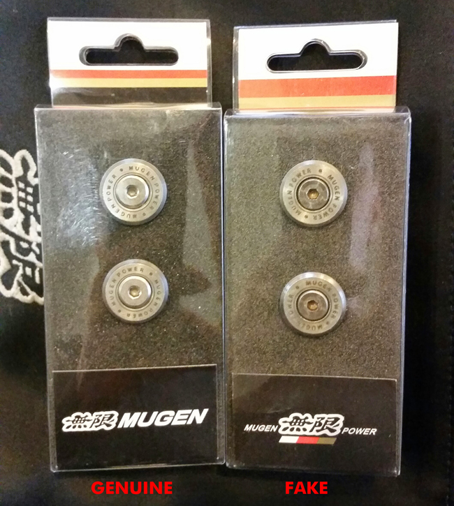 Mugen Number Plate Bolts Package Front